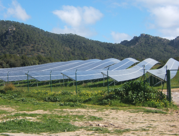 Photovoltaic garden in son Servera